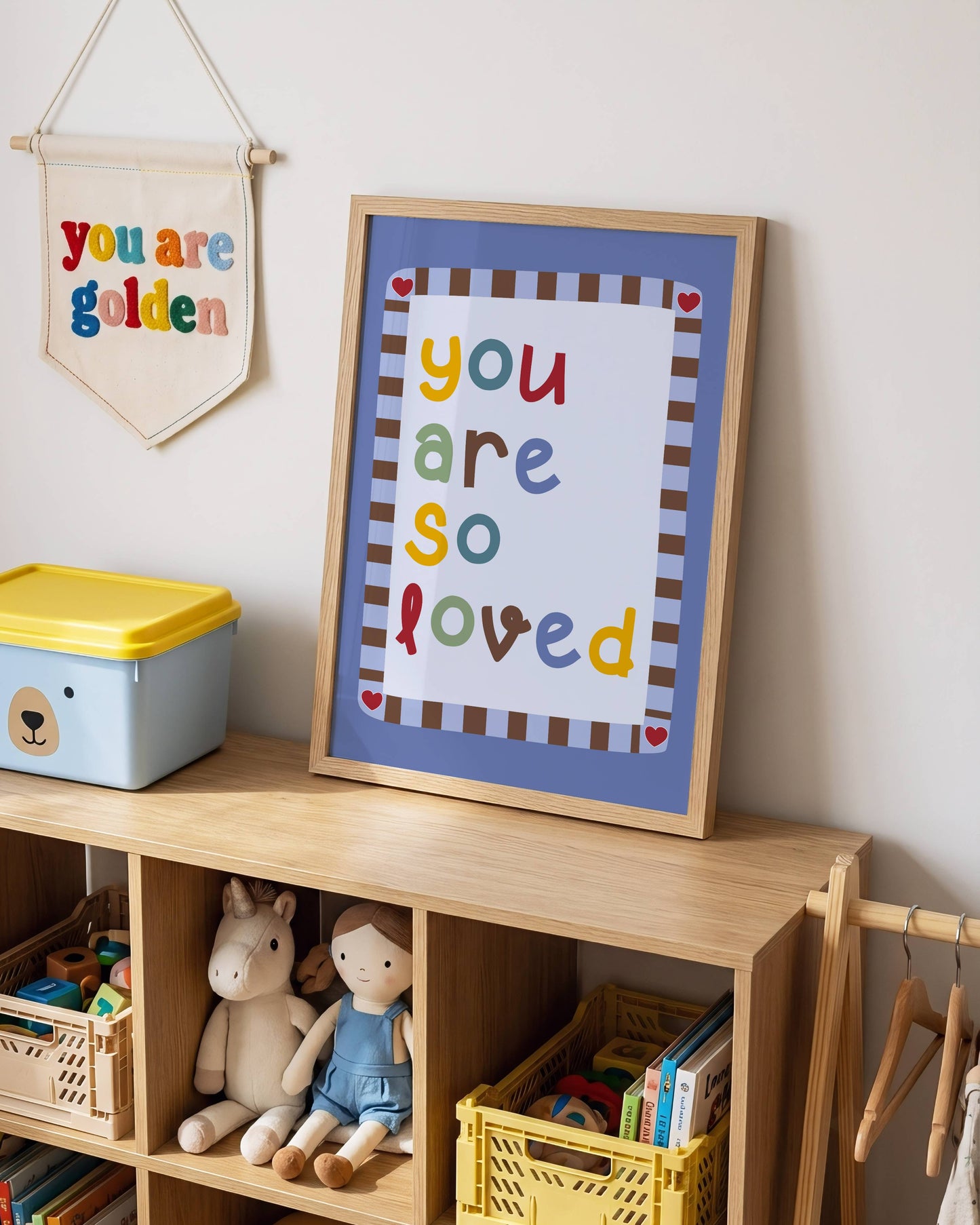 You Are So Loved Poster Print (Blue)
