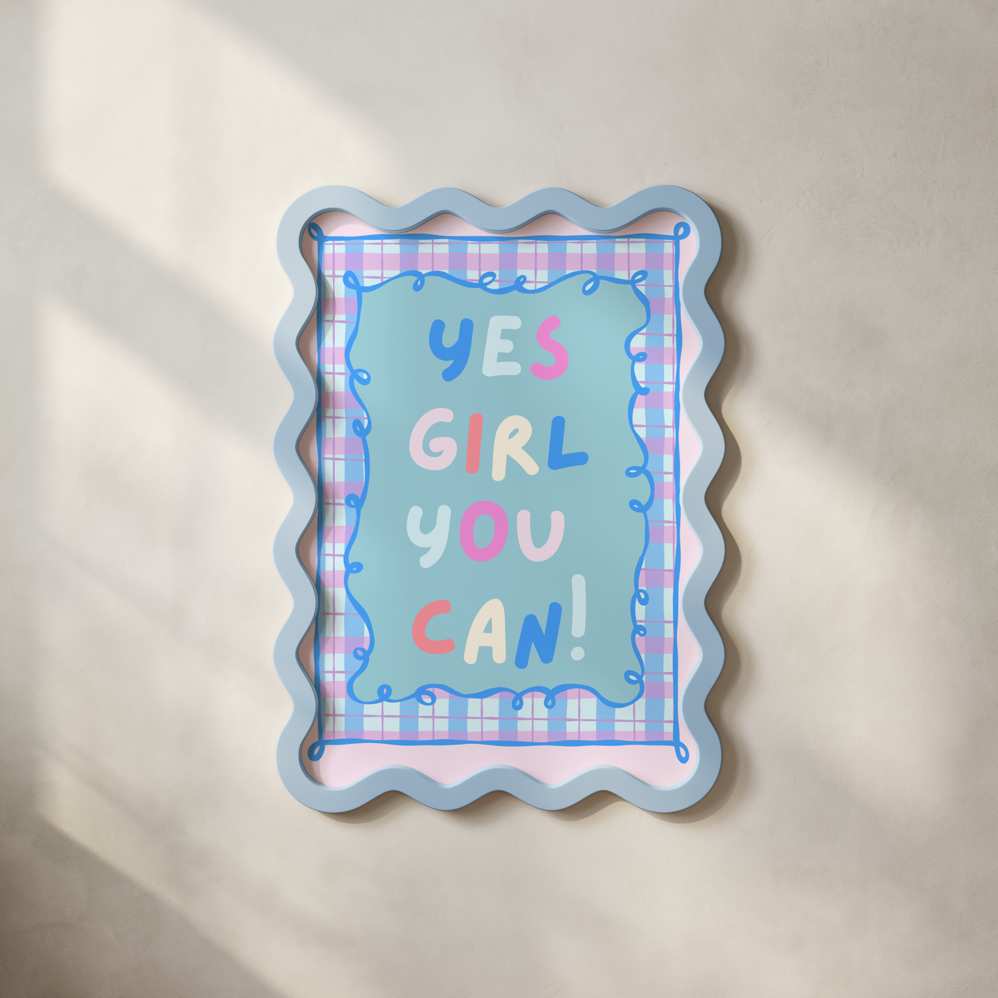Yes Girl You Can Poster Print