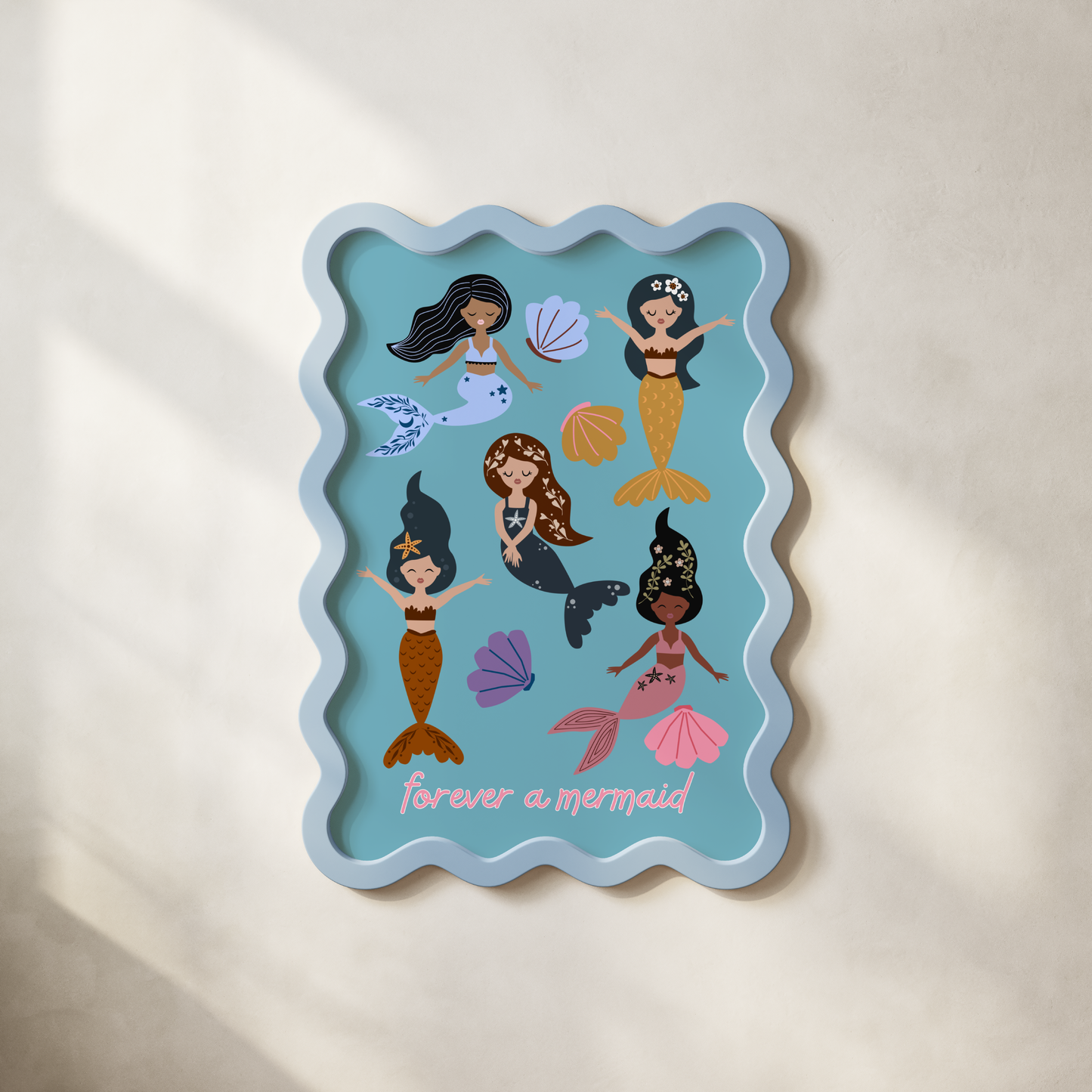 Forever a Mermaid Poster Print