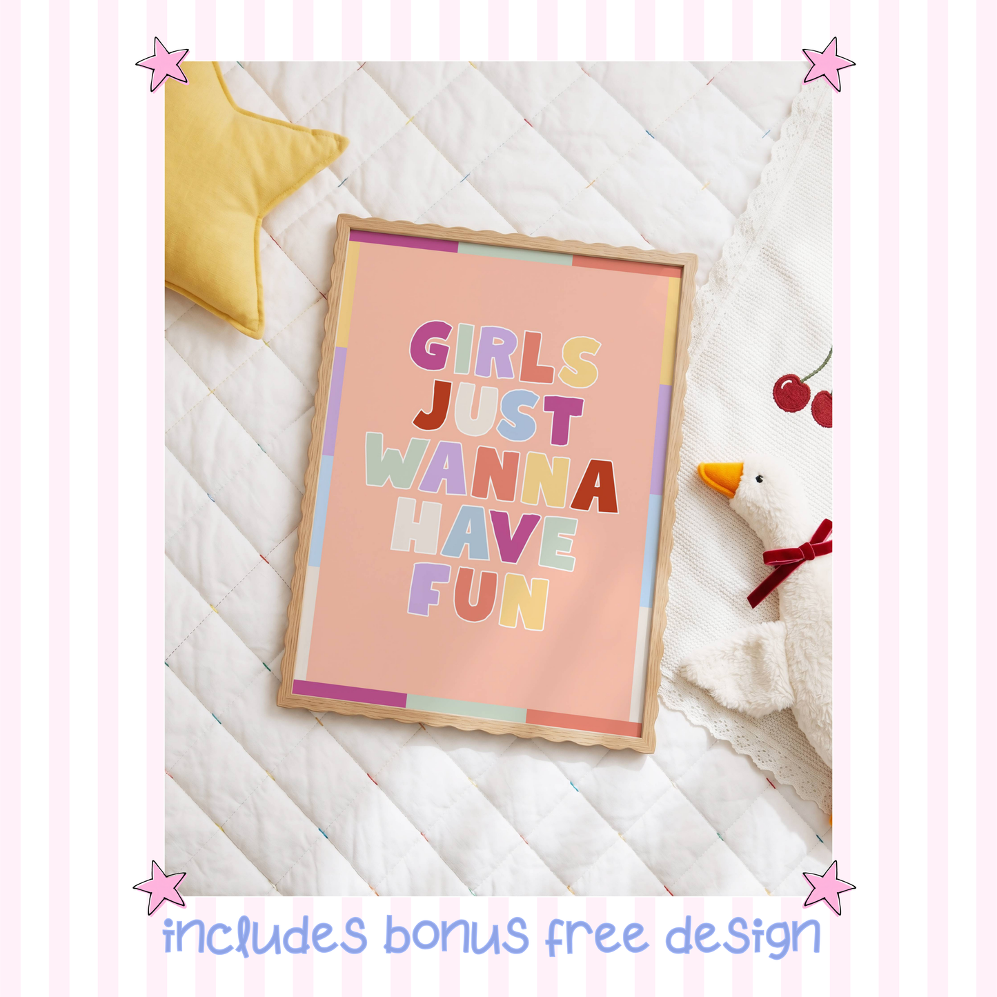 Girls Affirmation Printable Wall Art Bundle