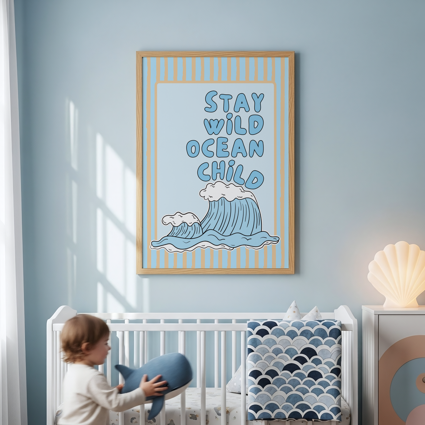 Stay Wild Ocean Child Poster Print