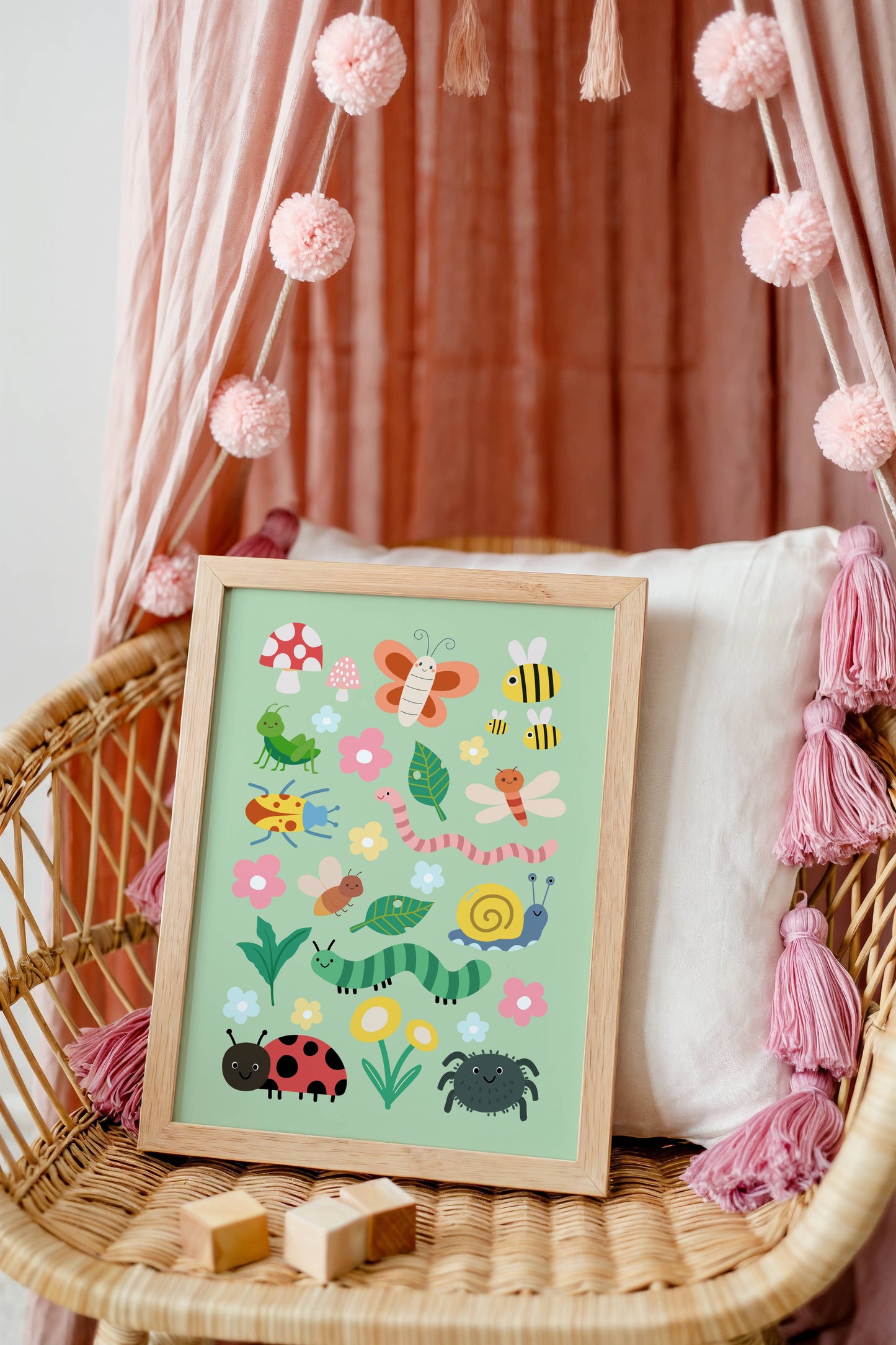Garden of Bugs Poster Print