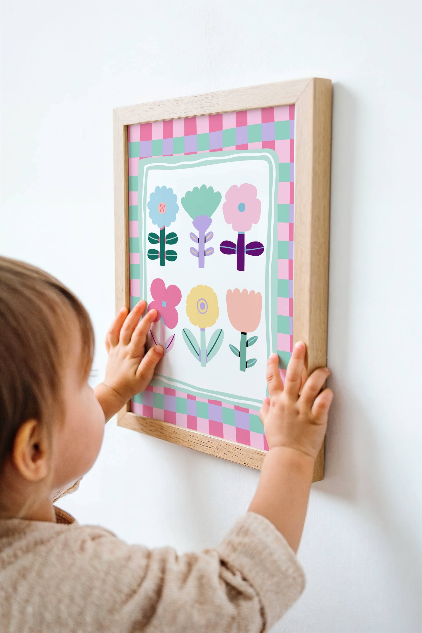 Pastel Flowers Poster Print