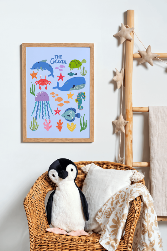 The Ocean Sea Animals Poster Print