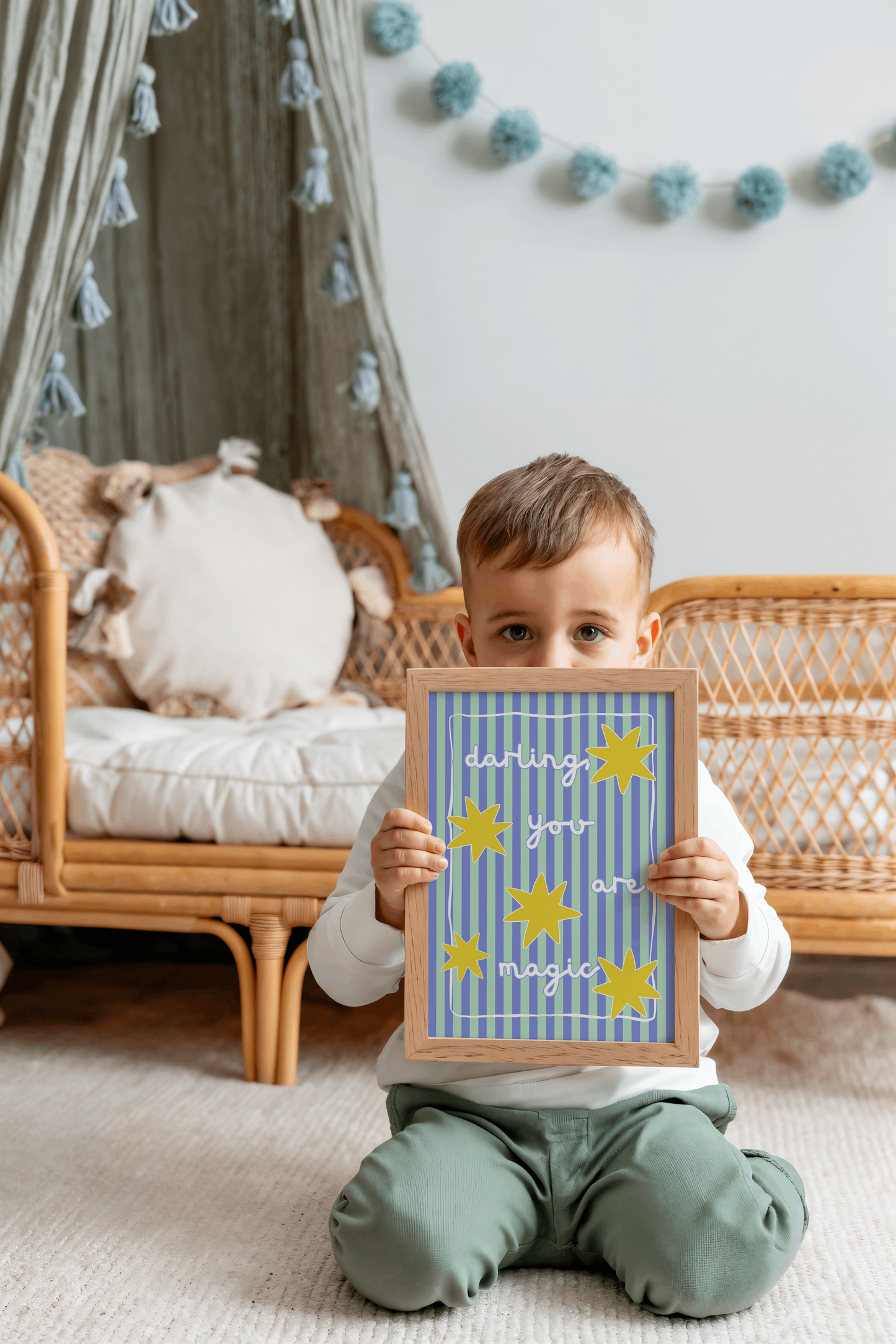 Darling, You Are Magic Poster Print (Blue and Green)