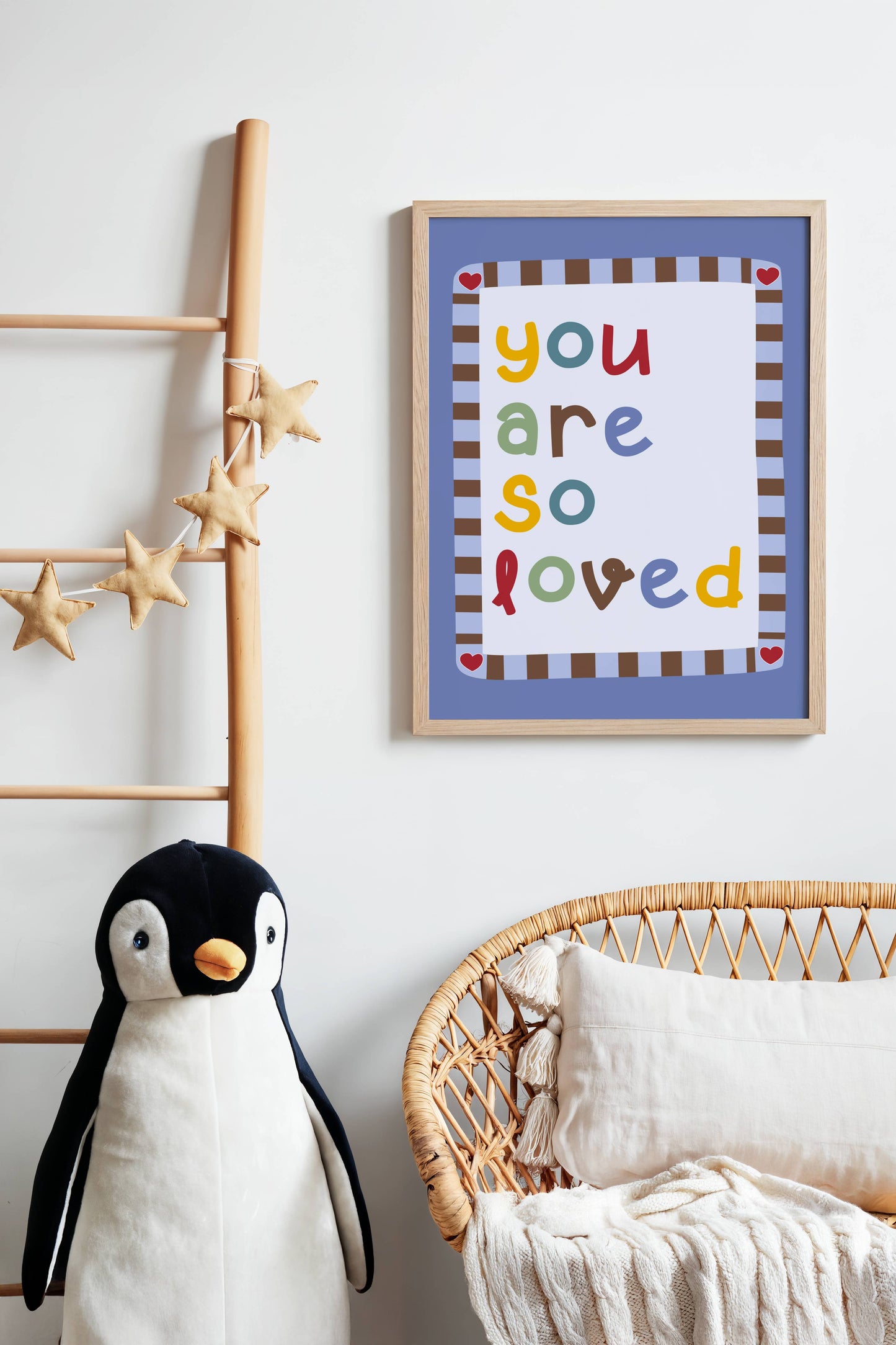 You Are So Loved Poster Print (Blue)