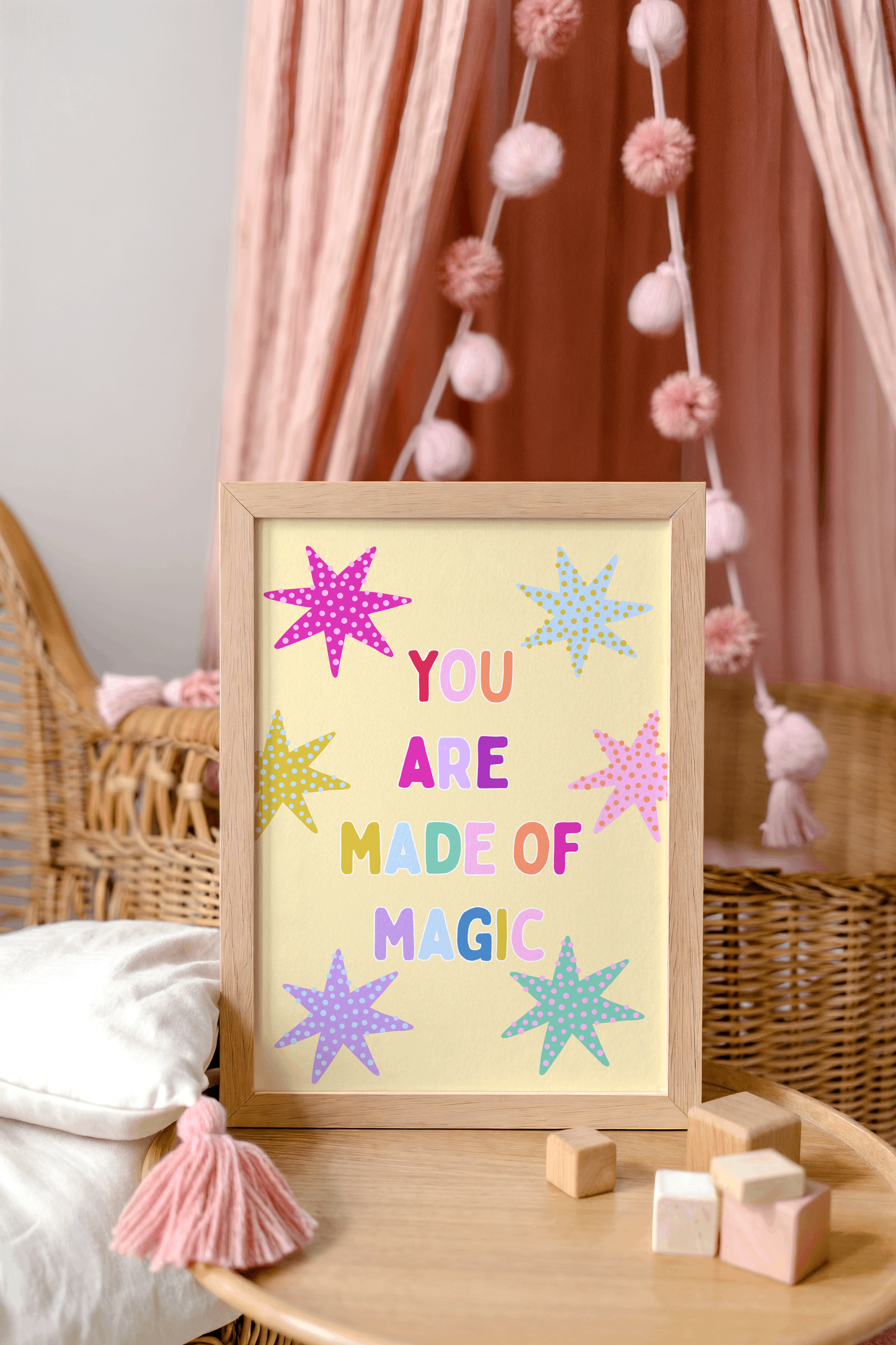 You Are Made Of Magic Poster Print (Yellow)