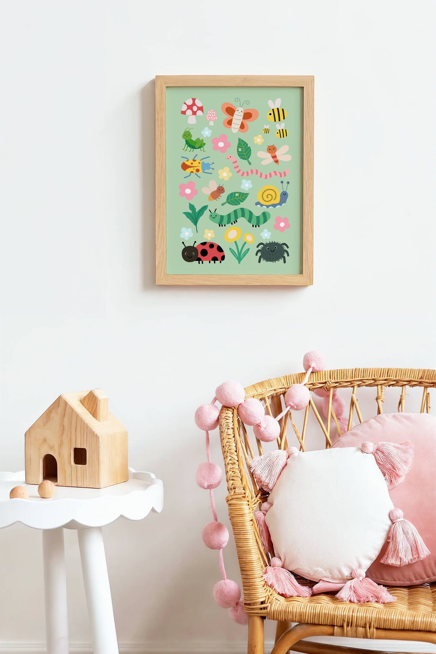 Garden of Bugs Poster Print