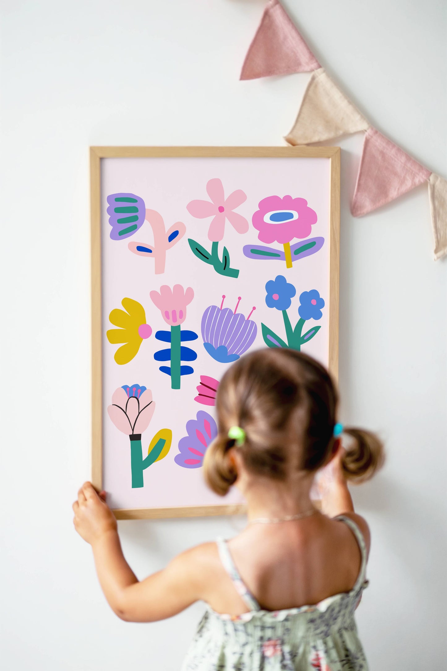 Playful Flowers Poster Print