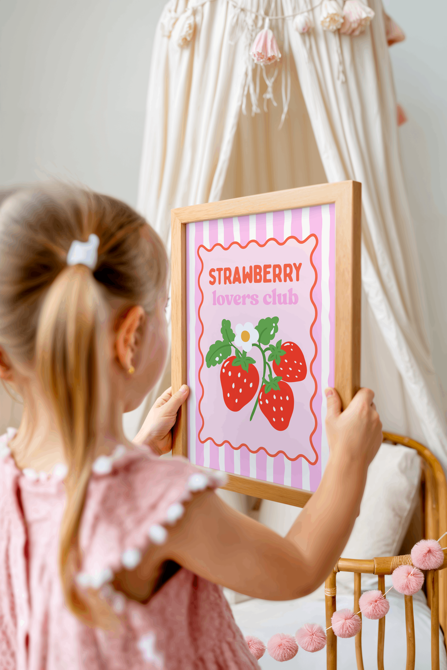 Strawberry Lovers Club Poster Print