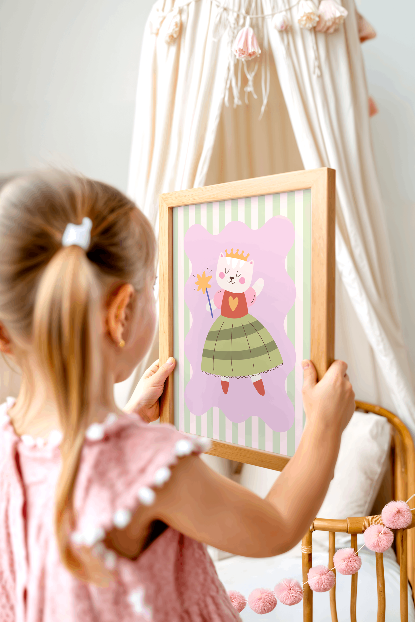 Cat Princess Poster Print