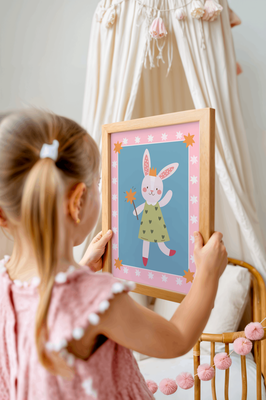 Princess Bunny Poster Print
