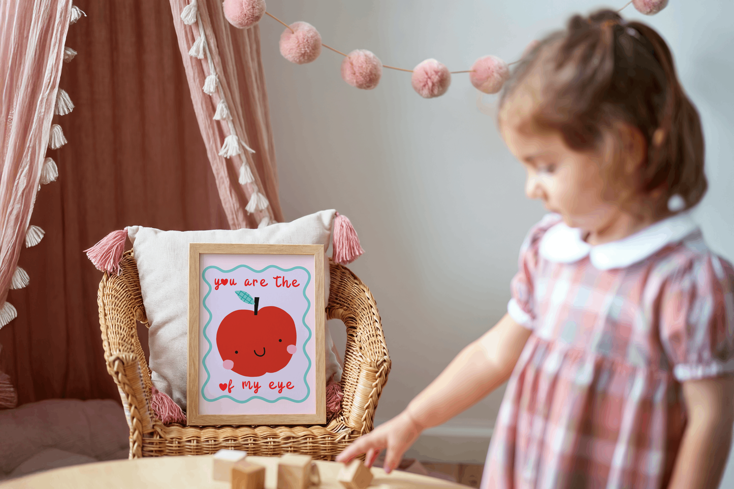 You Are The Apple Of My Eye Poster Print