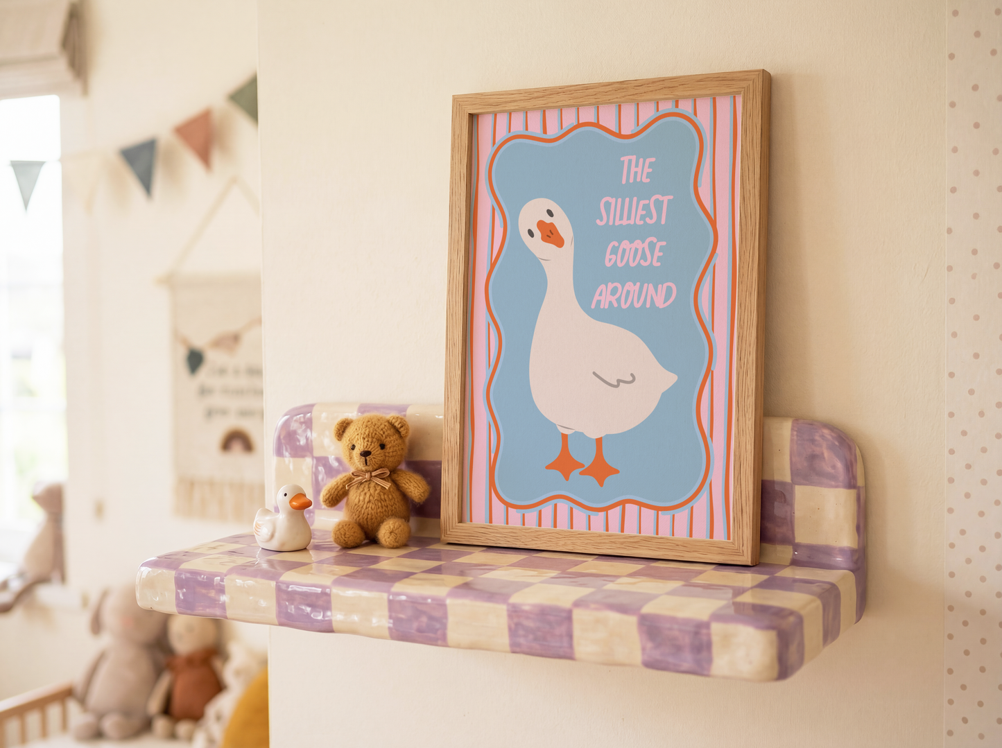 The Silliest Goose Around Poster Print