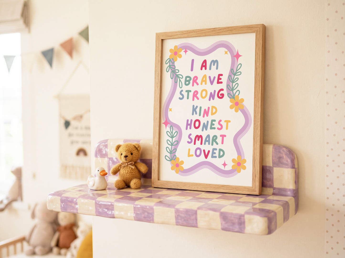 Positive Girls Affirmations Poster Print
