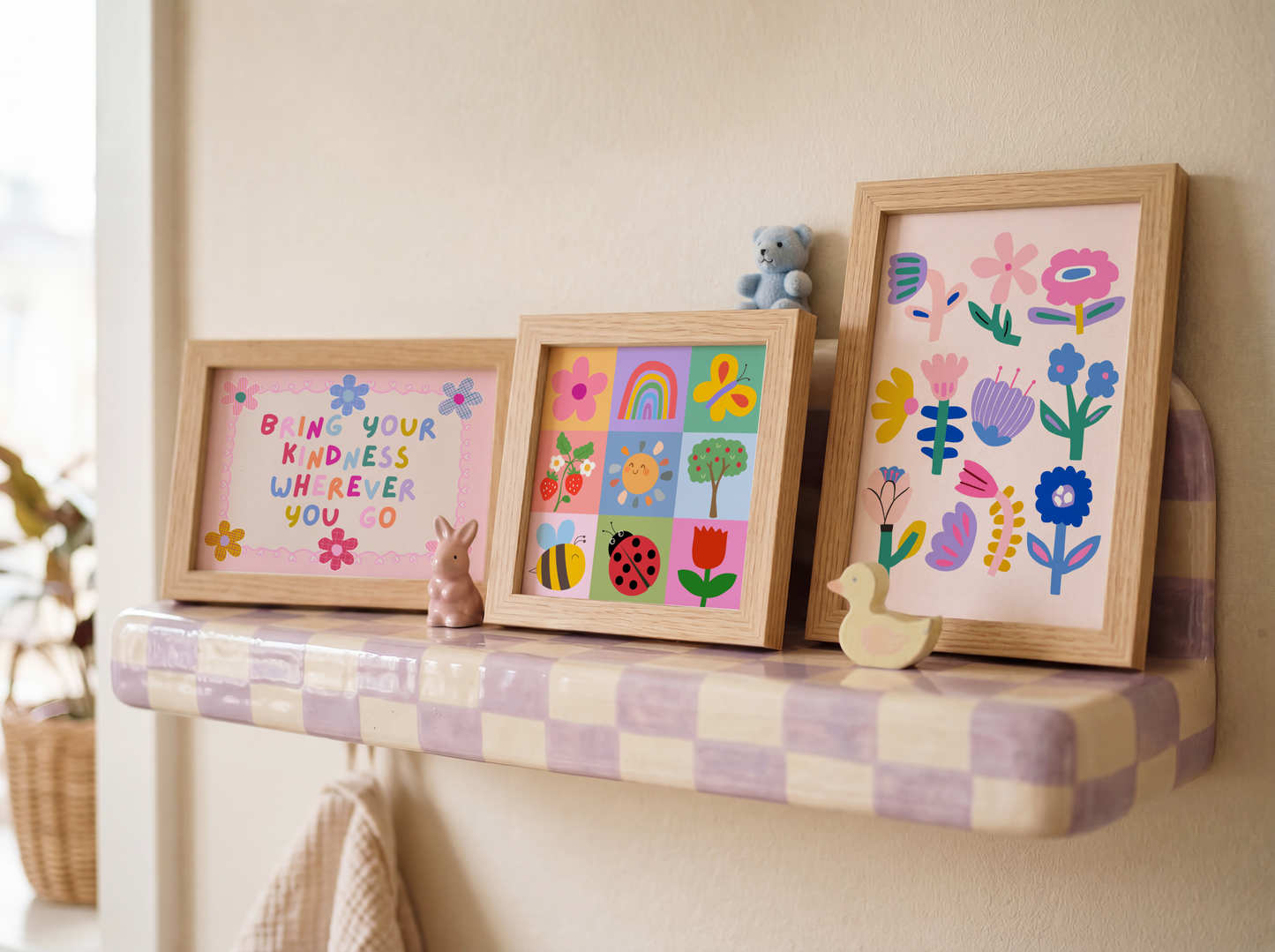 Playful Flowers Poster Print
