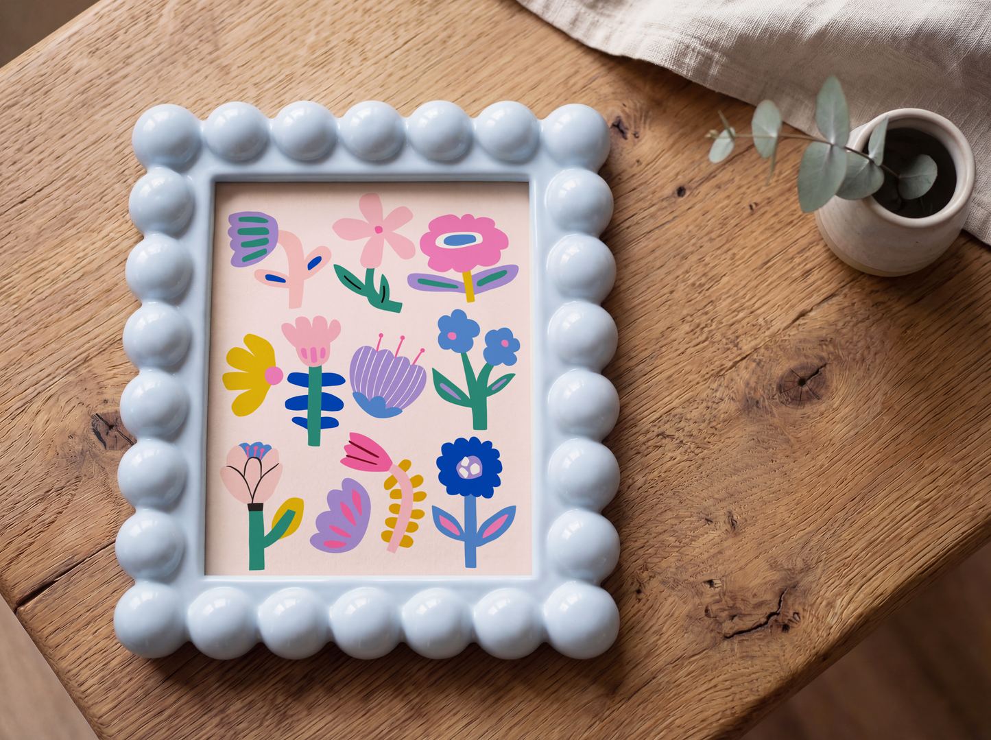 Playful Flowers Poster Print