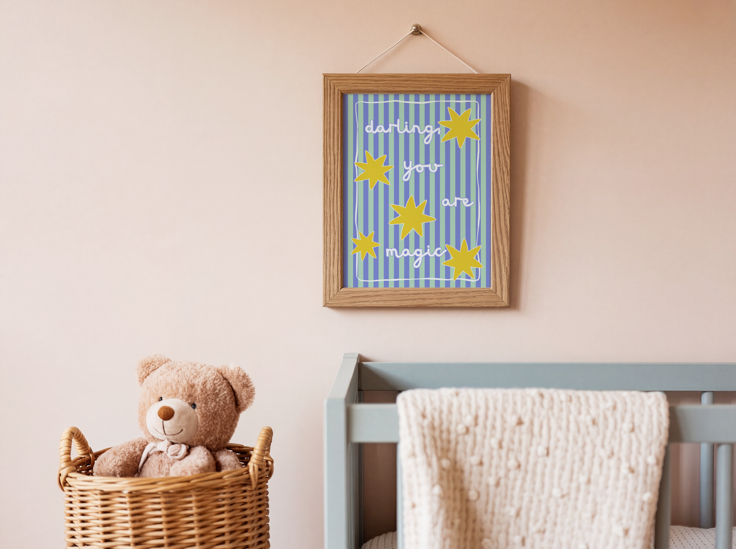 Darling, You Are Magic Poster Print (Blue and Green)