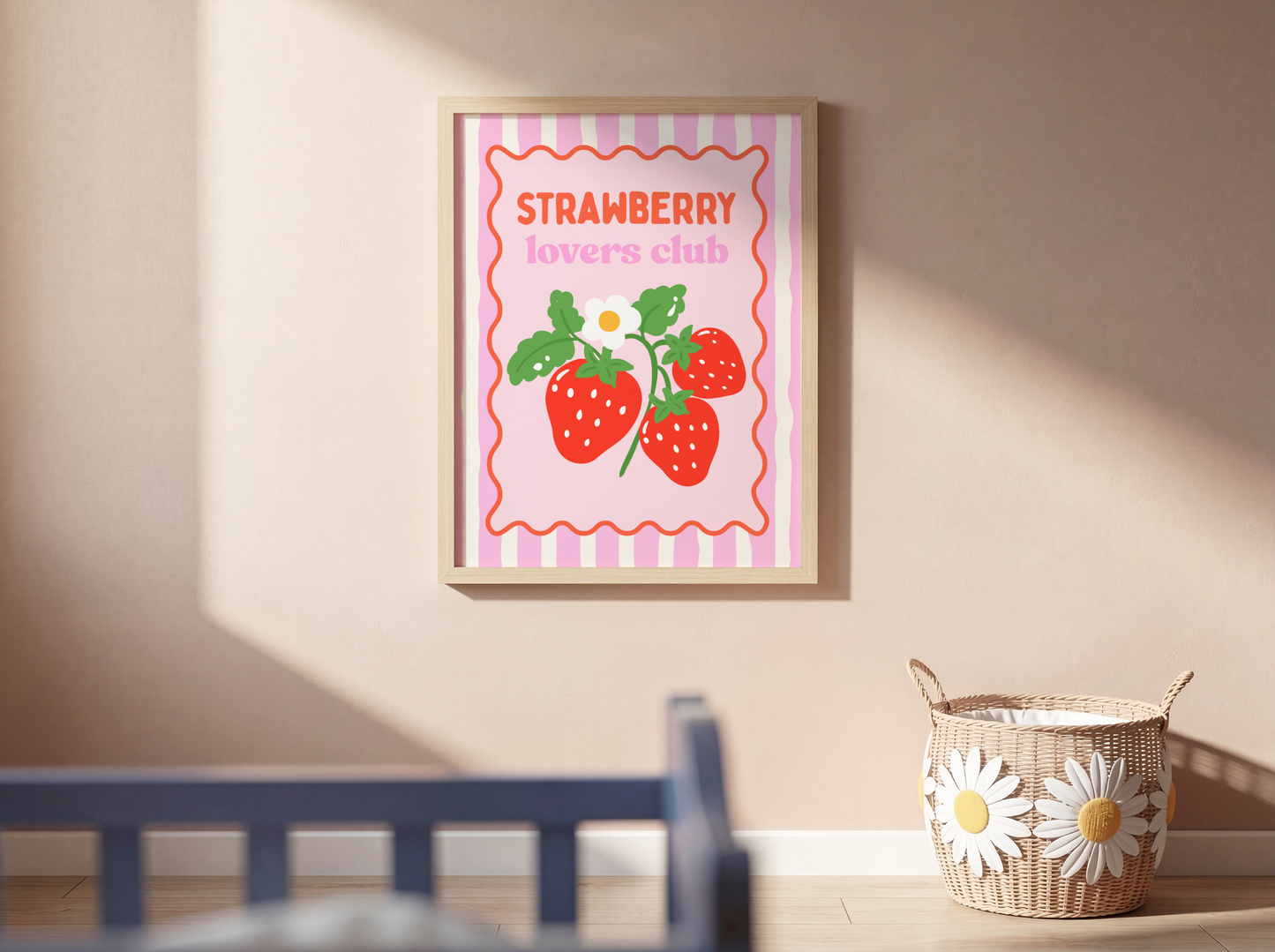 Strawberry Lovers Club Poster Print