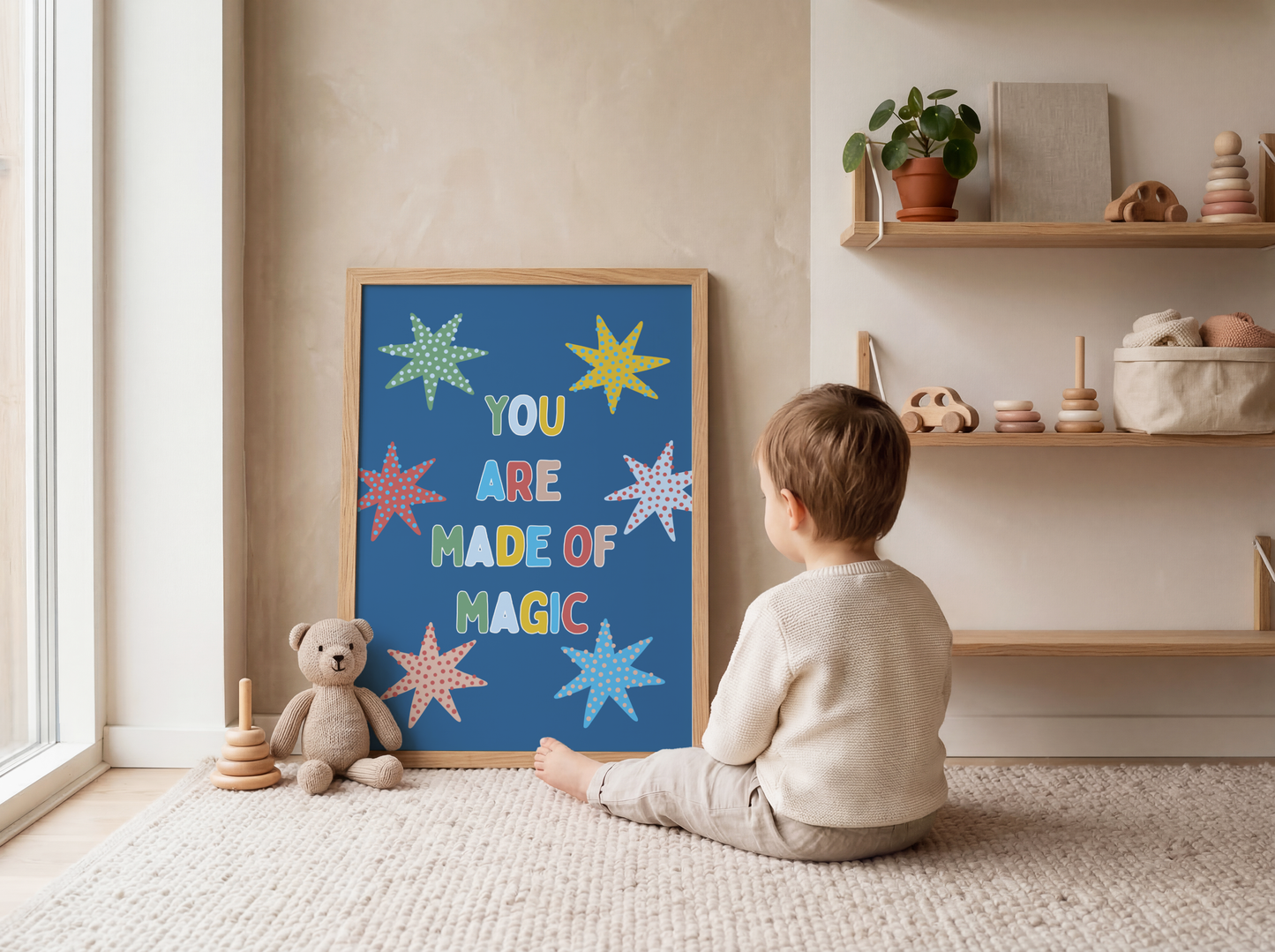 You Are Made Of Magic Poster Print (Blue)