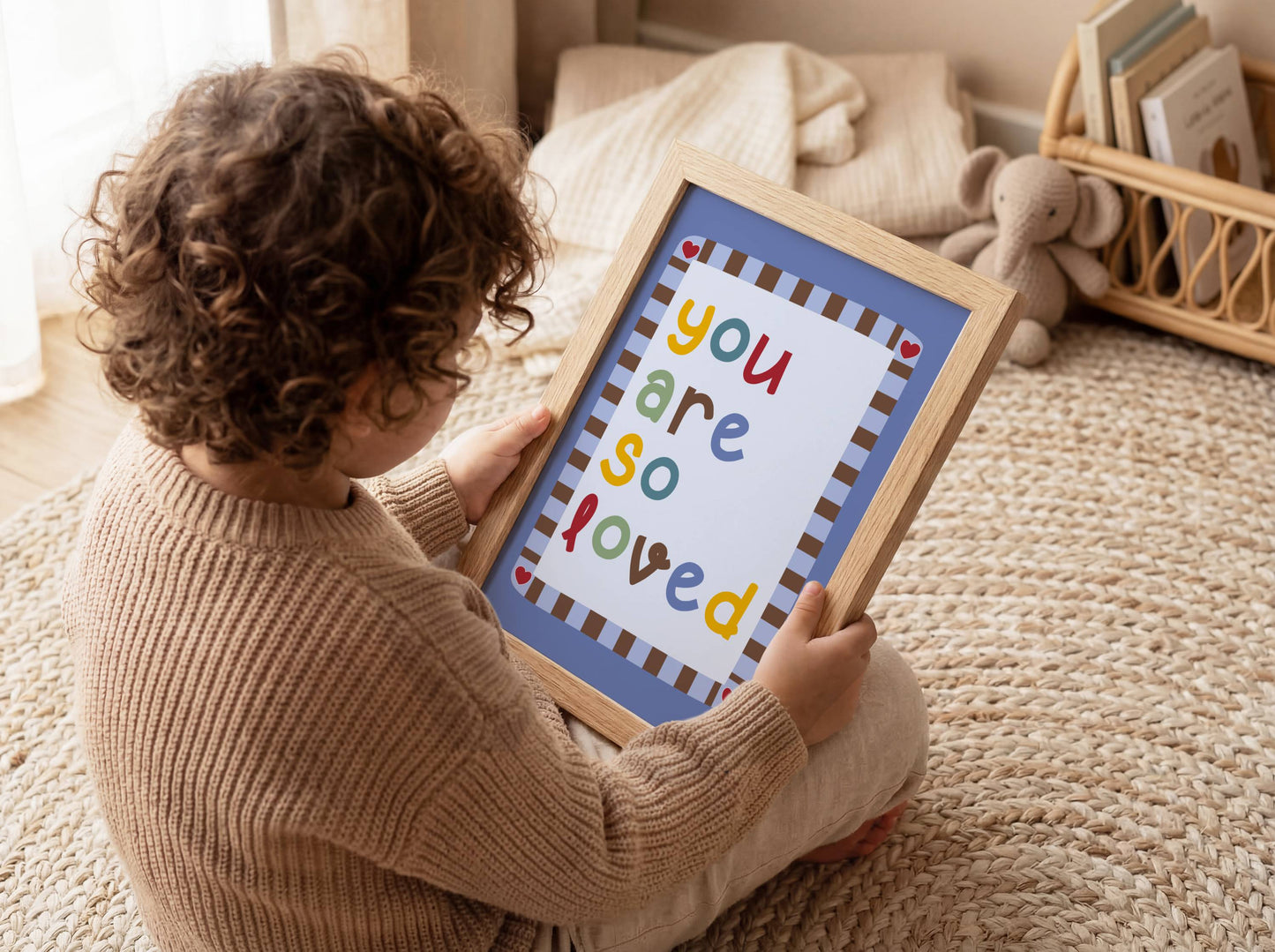 You Are So Loved Poster Print (Blue)