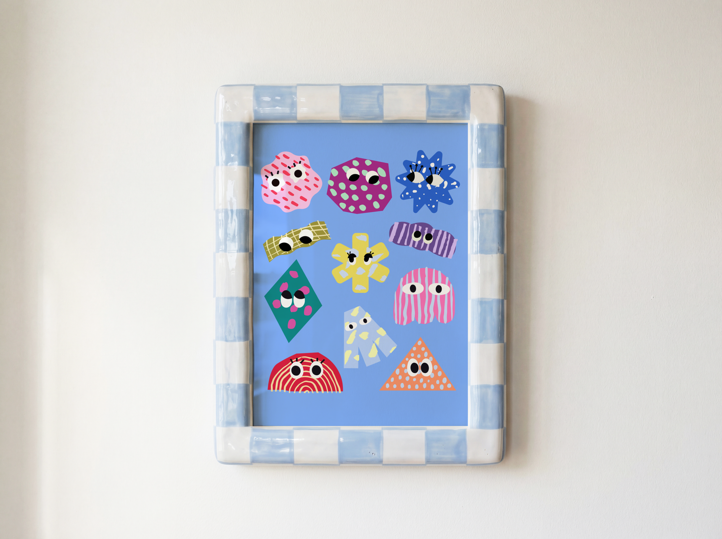 Colourful Abstract Shapes Poster Print
