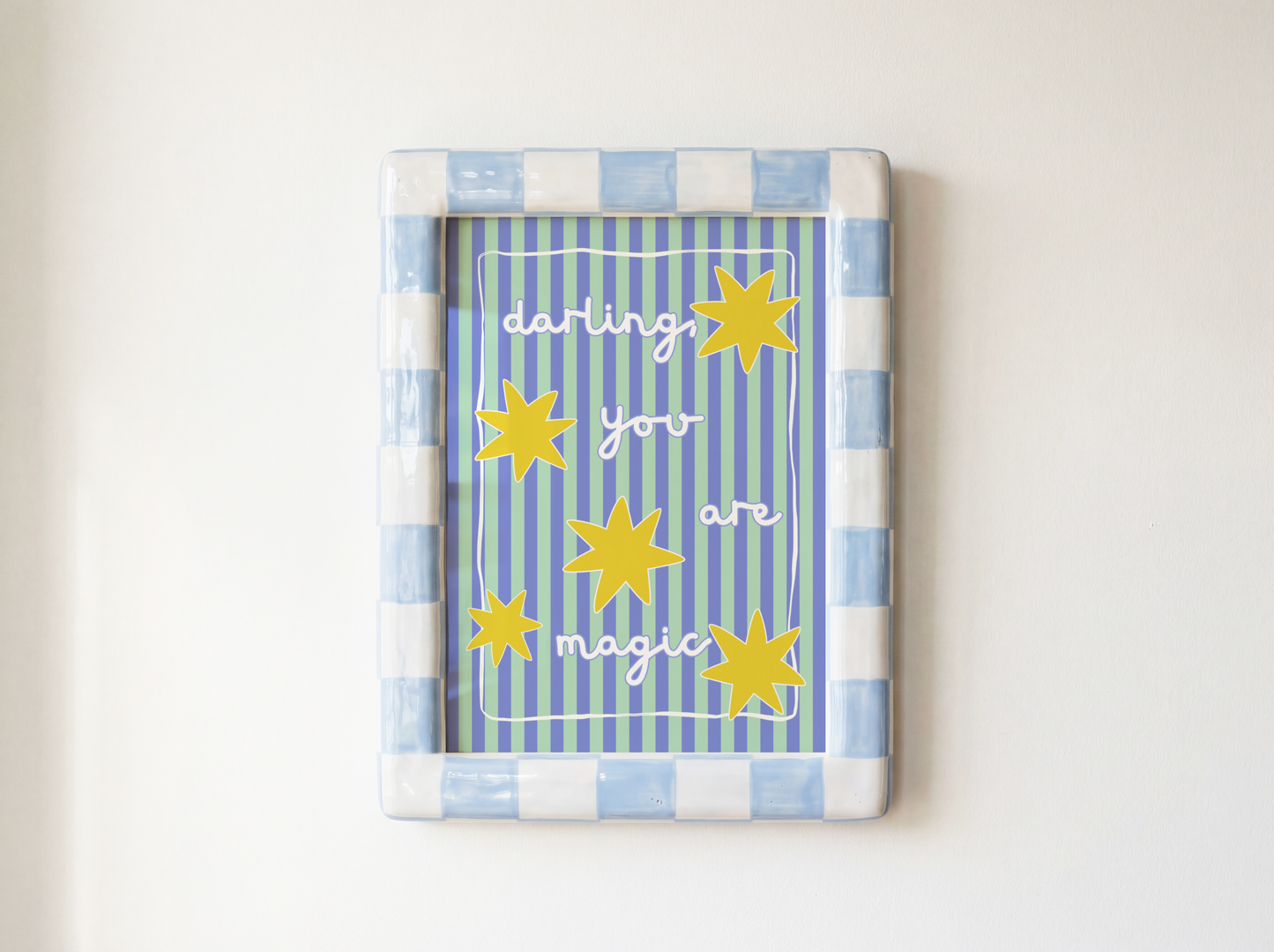 Darling, You Are Magic Poster Print (Blue and Green)