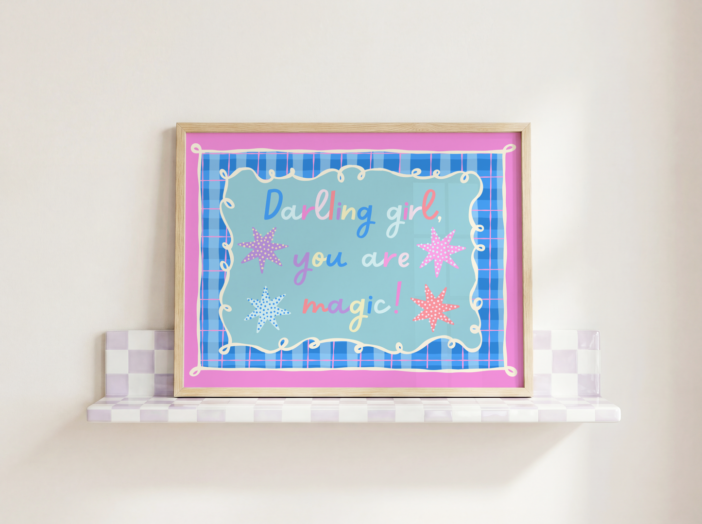 Darling Girl, You Are Magic (Horizontal) Poster Print