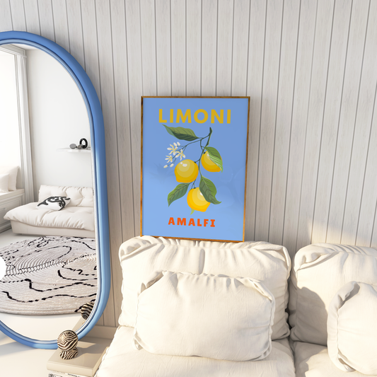 Limoni Amalfi Lemon Branch Print
