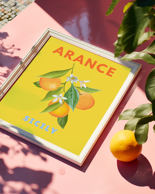 Arance Sicily Print (Yellow)