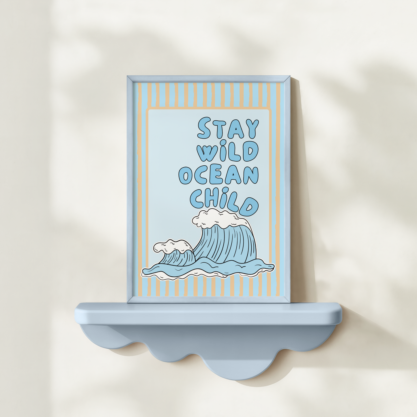 Stay Wild Ocean Child Poster Print