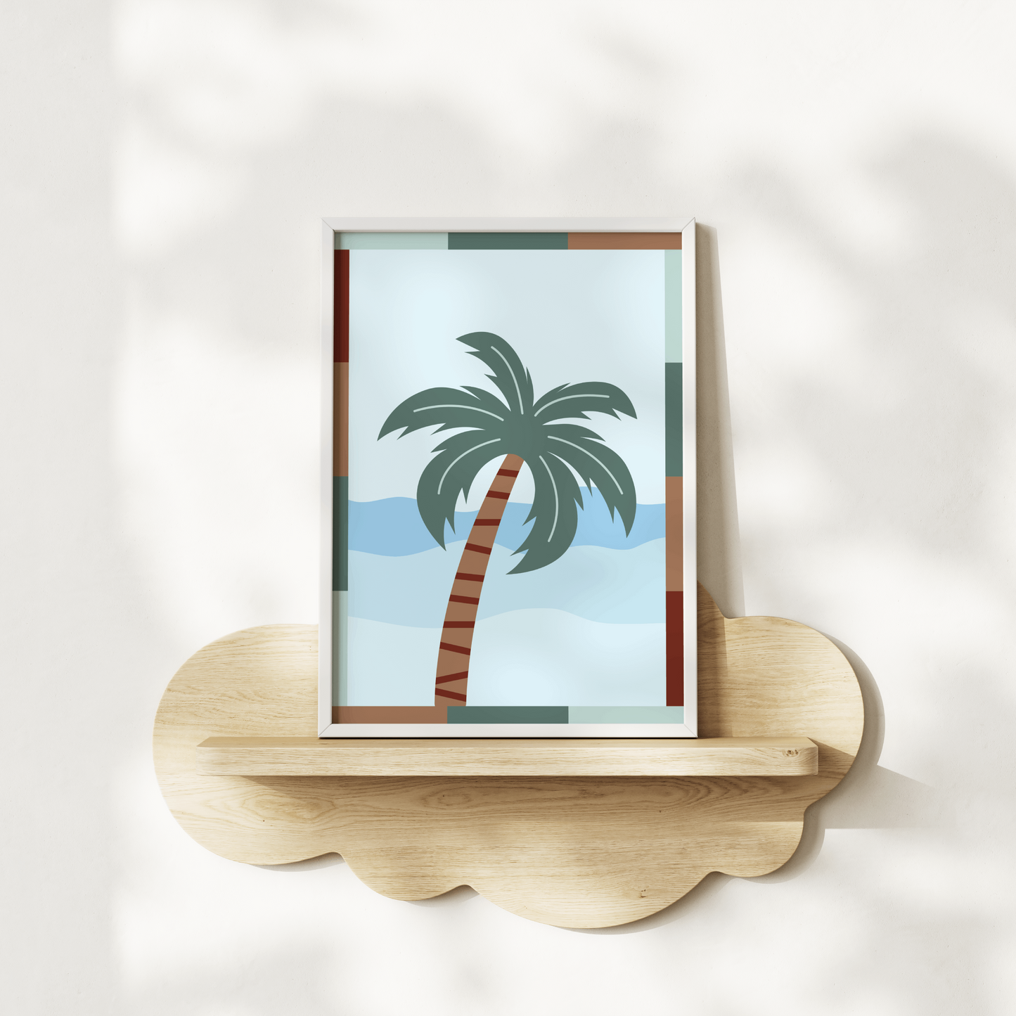 Coastal Palm Tree Poster Print