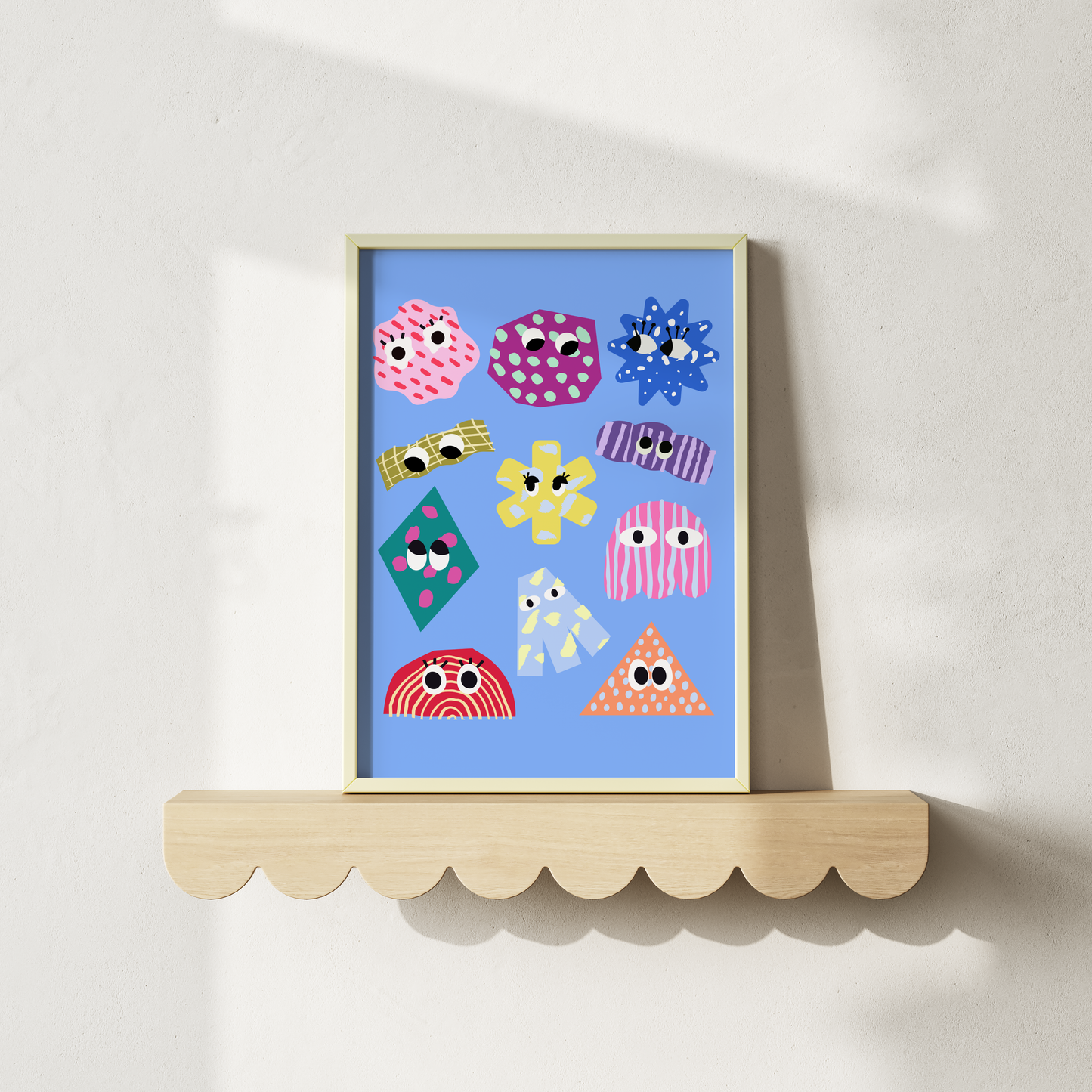 Colourful Abstract Shapes Poster Print