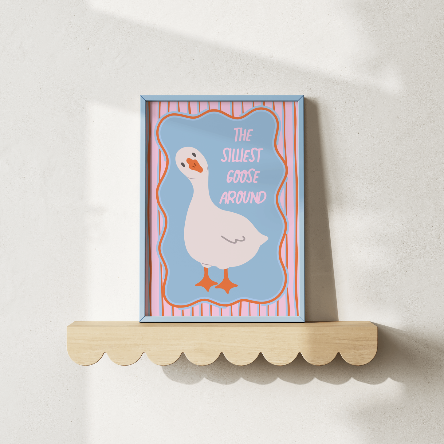 The Silliest Goose Around Poster Print