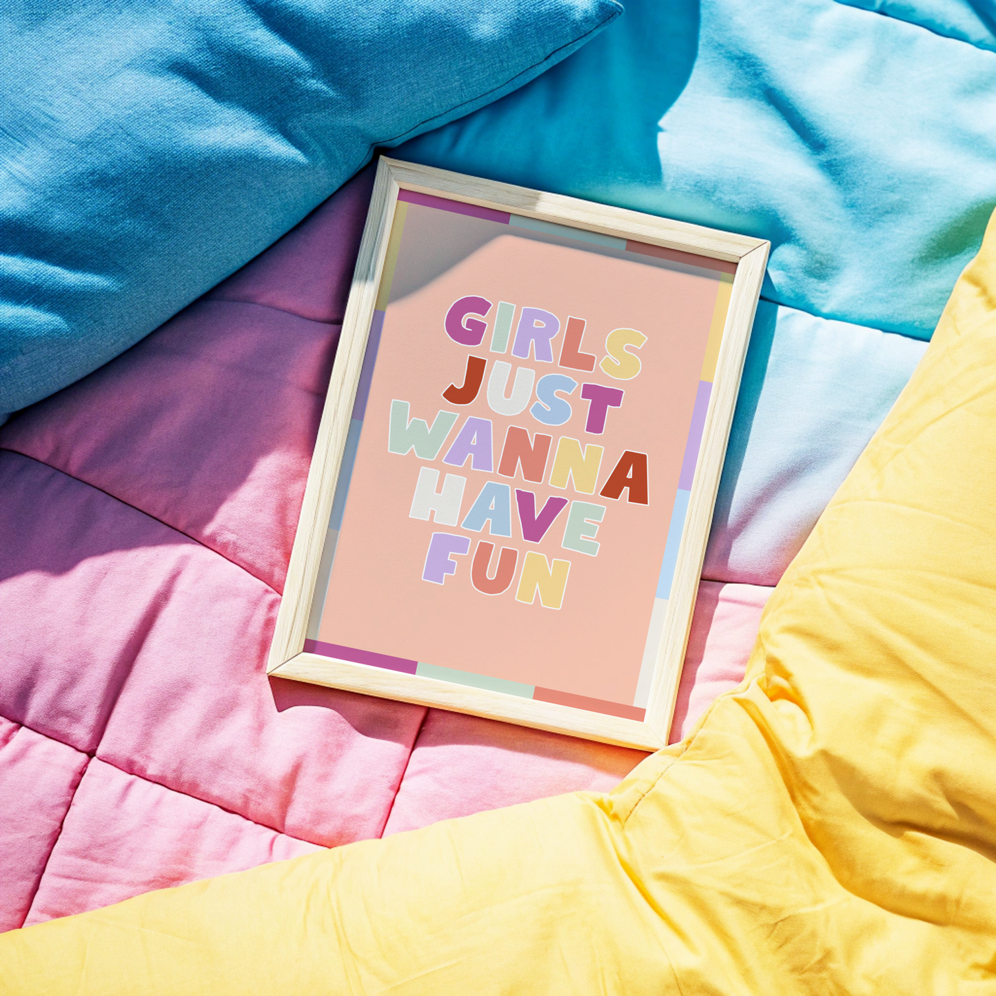 Girls Just Wanna Have Fun Poster Print