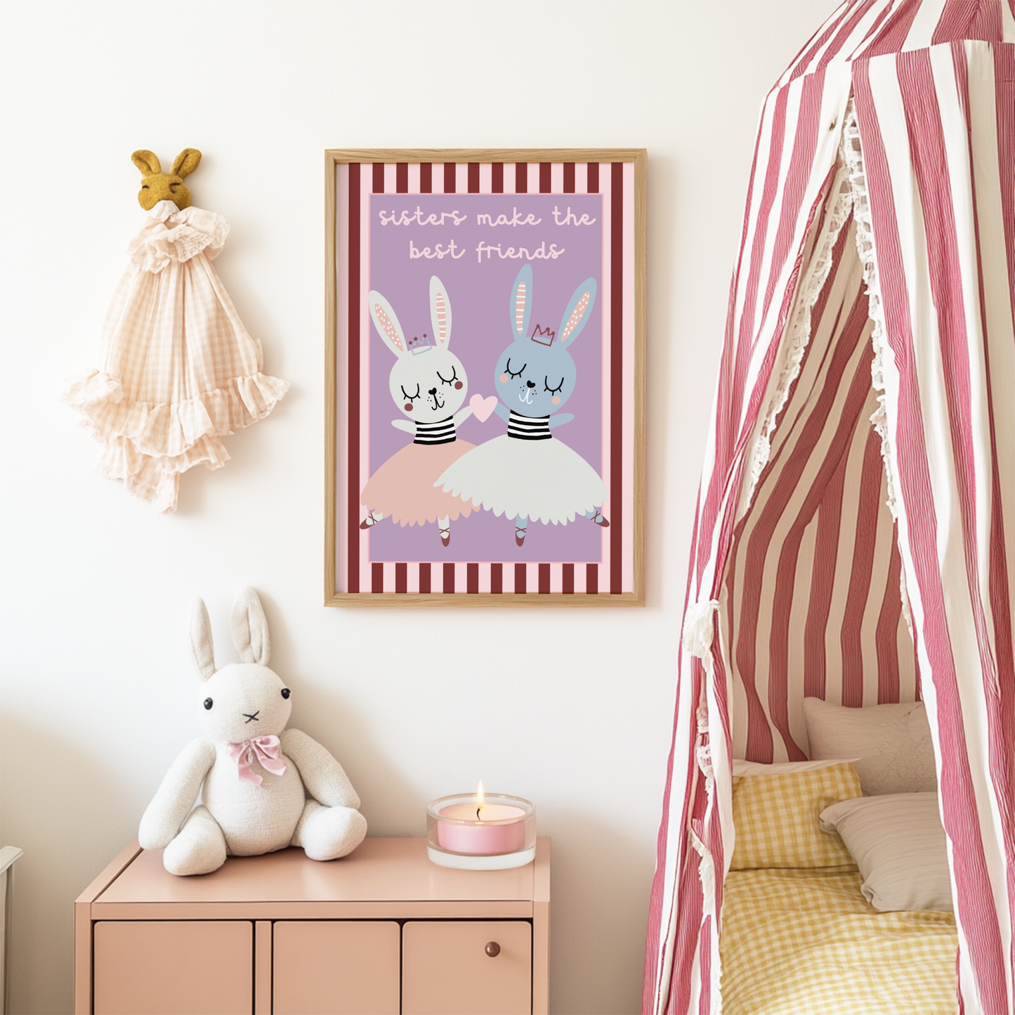 Sisters Make The Best Friends Poster Print