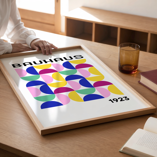 Bauhaus Semi Circle Print