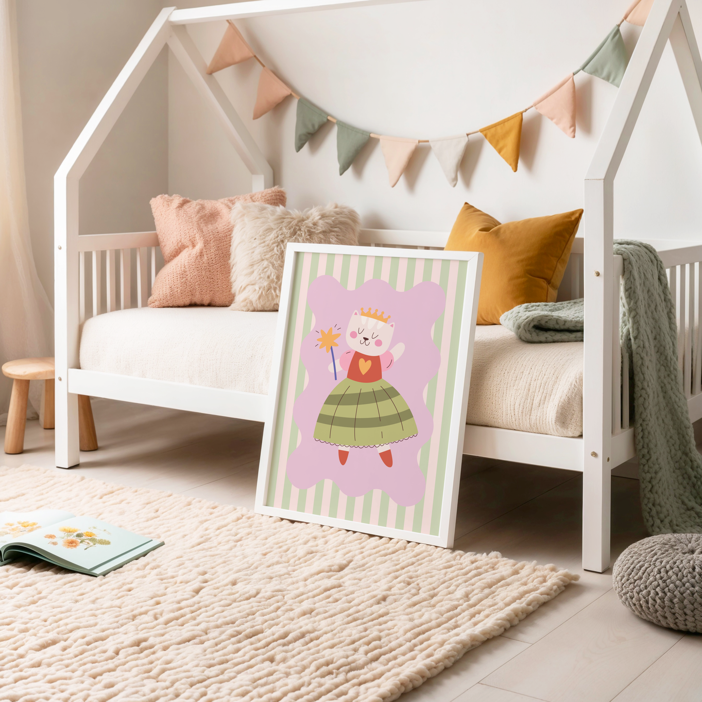 Cat Princess Poster Print