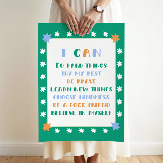 'I Can' Affirmations Poster Print