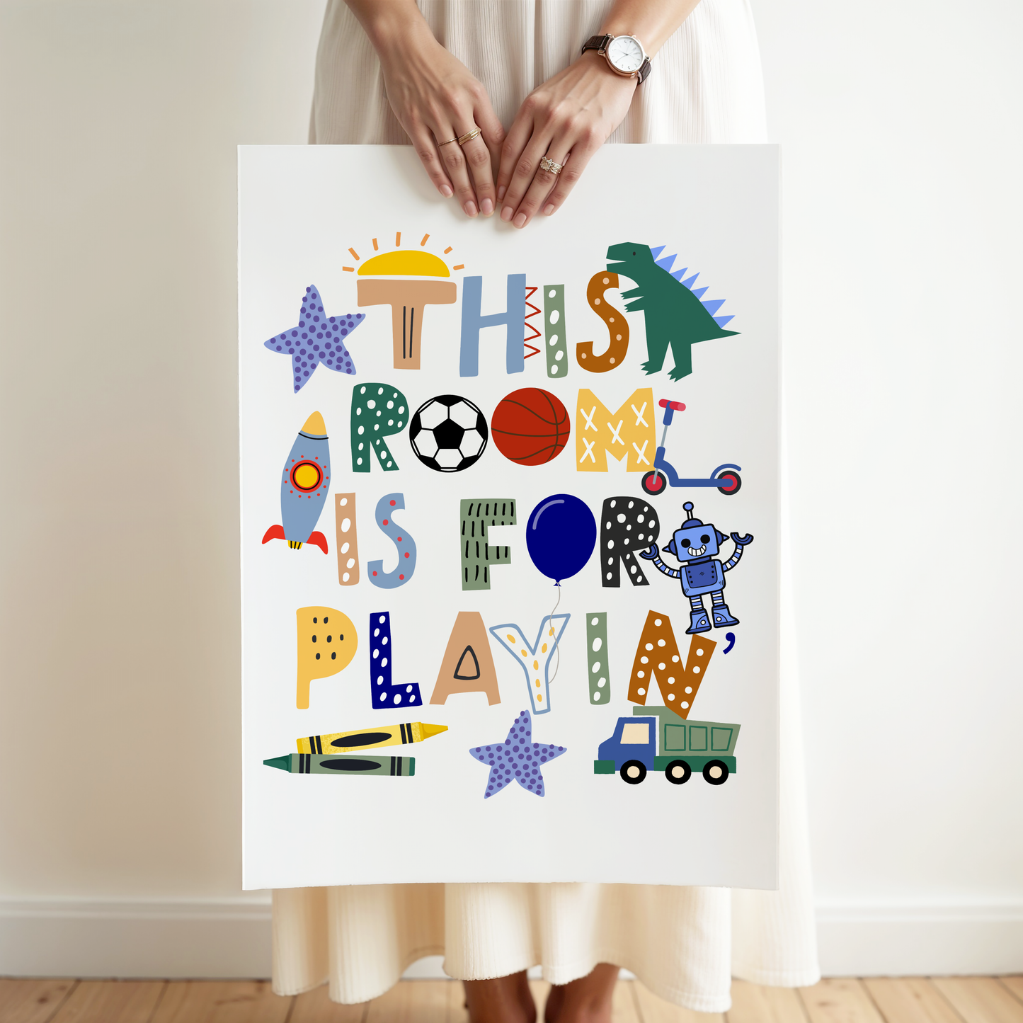 This Room Is For Playin' Poster Print