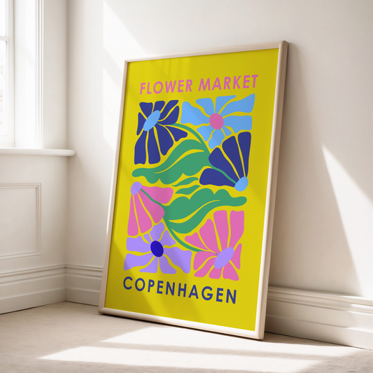 Flower Market Copenhagen Print