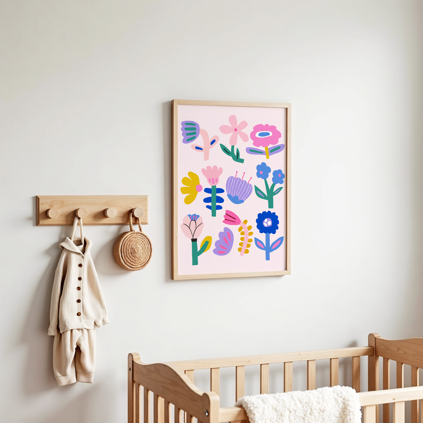 Playful Flowers Poster Print