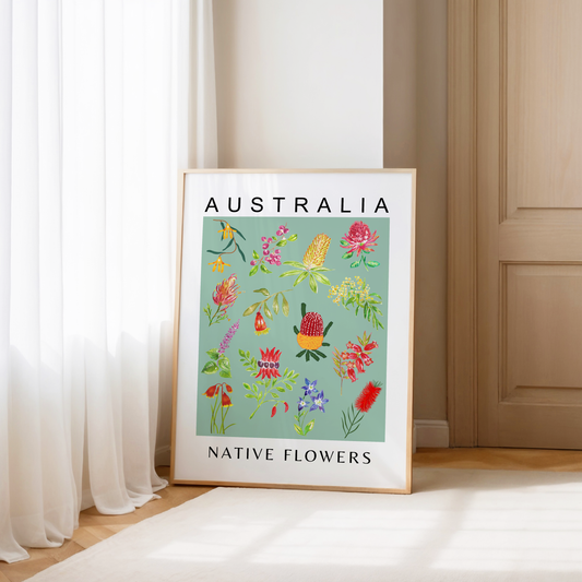 Australian Native Flowers Print