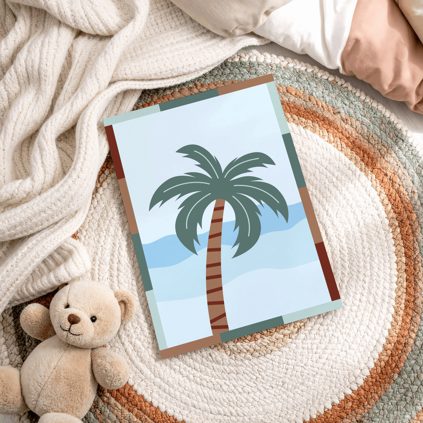 Coastal Palm Tree Poster Print