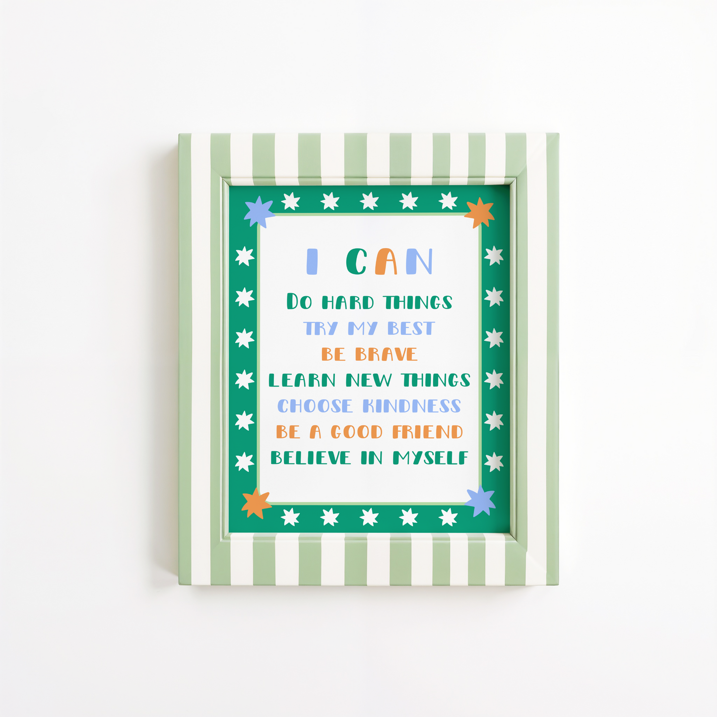 'I Can' Affirmations Poster Print