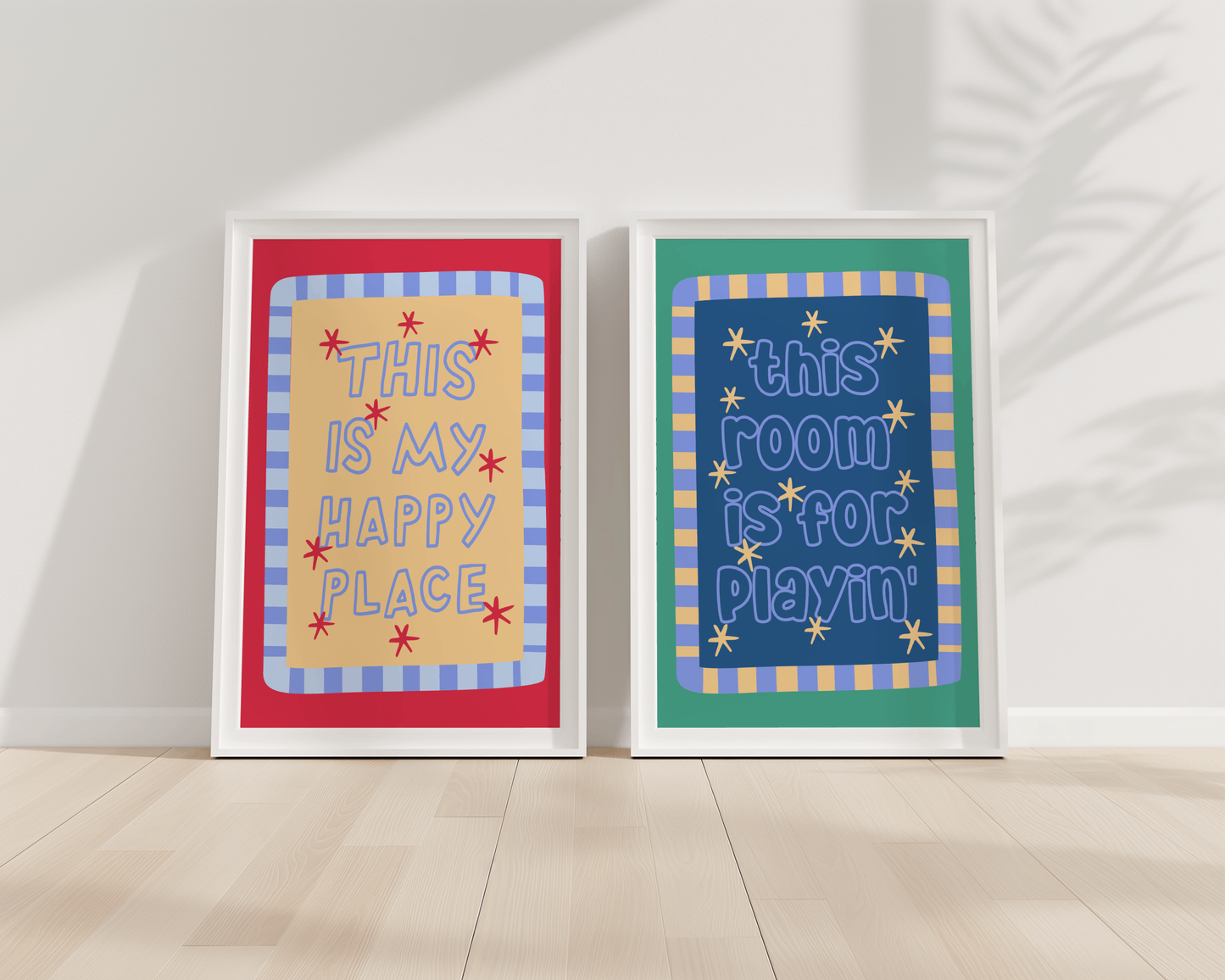This Room Is For Playin' Poster Print (Blue/Green)