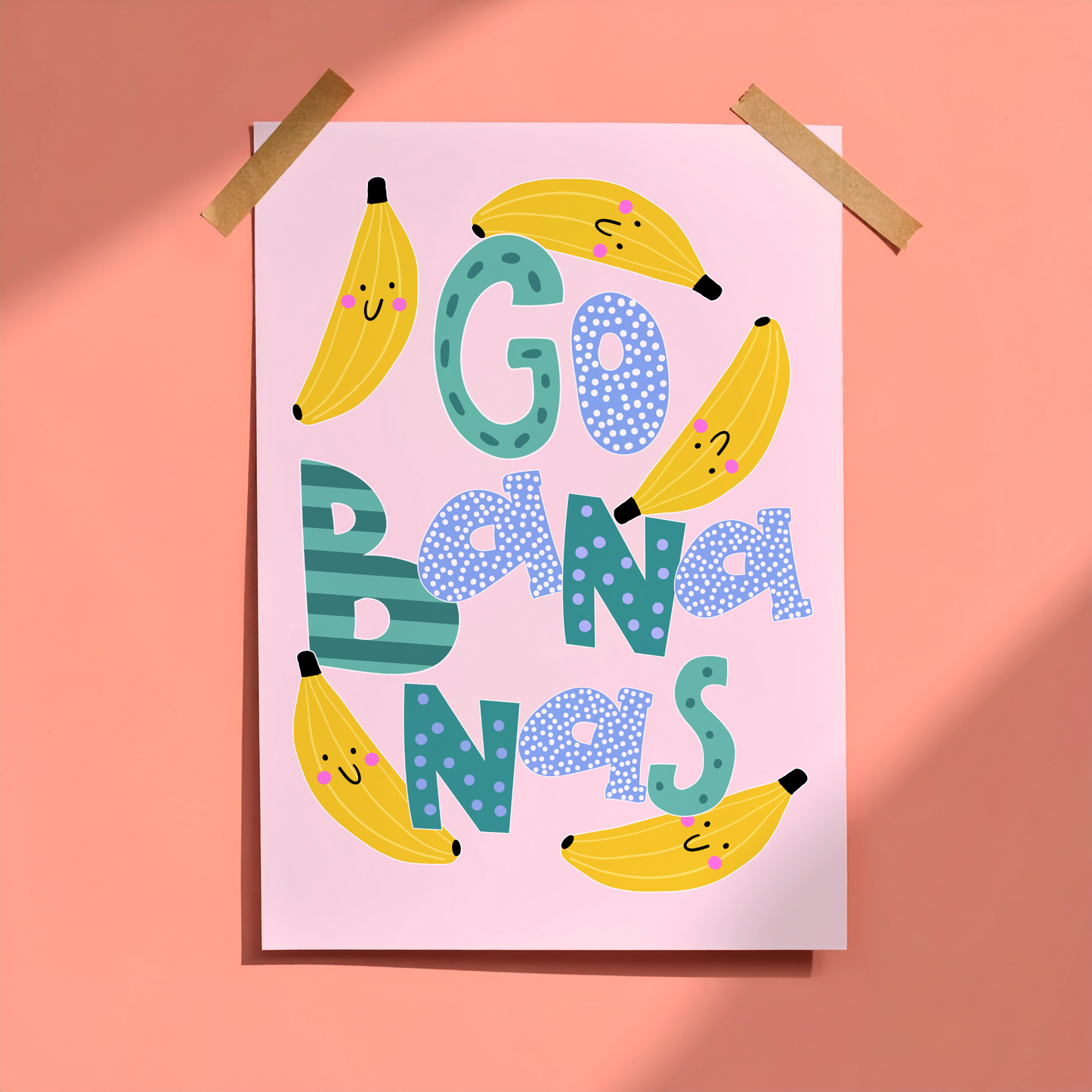Go Bananas Poster Print