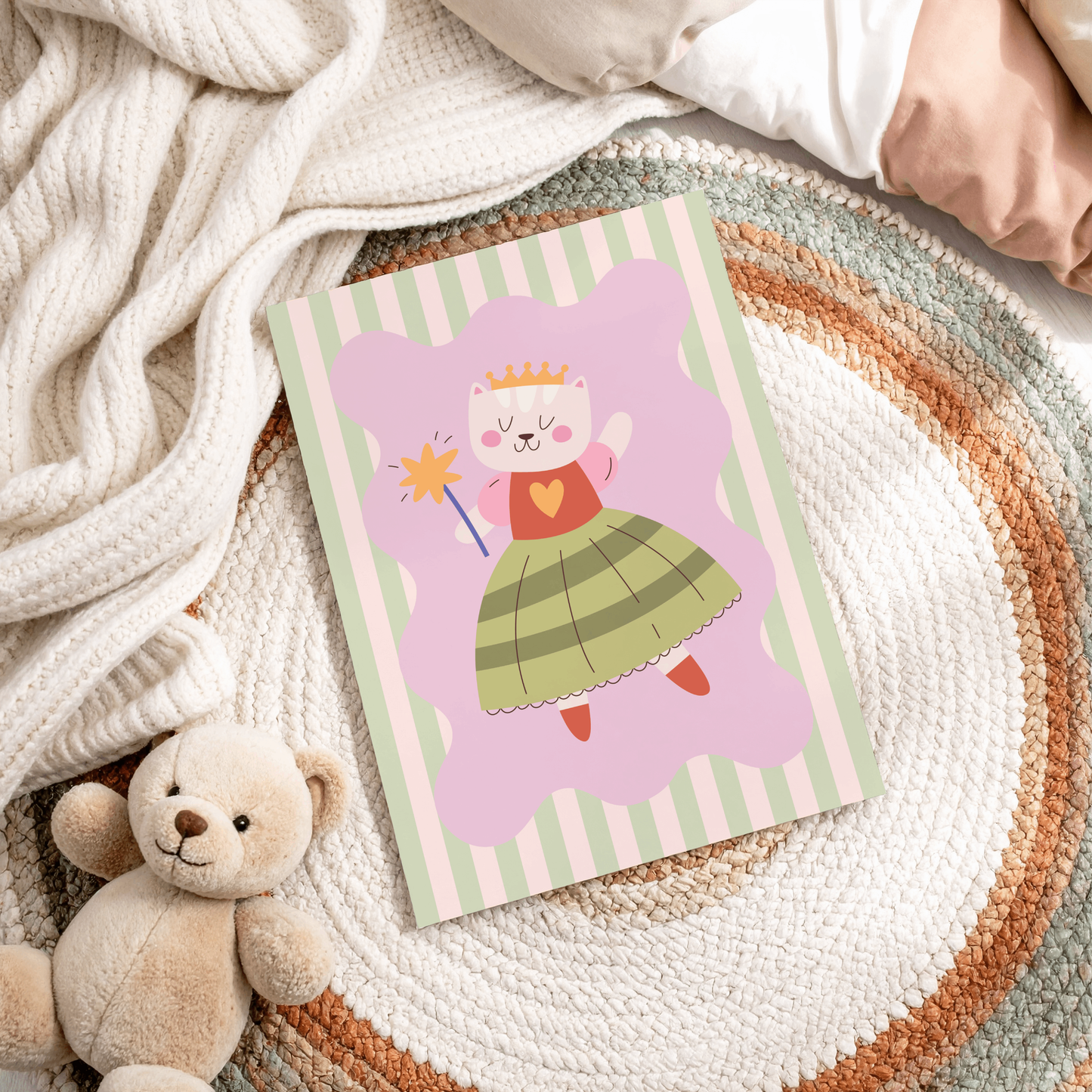 Cat Princess Poster Print