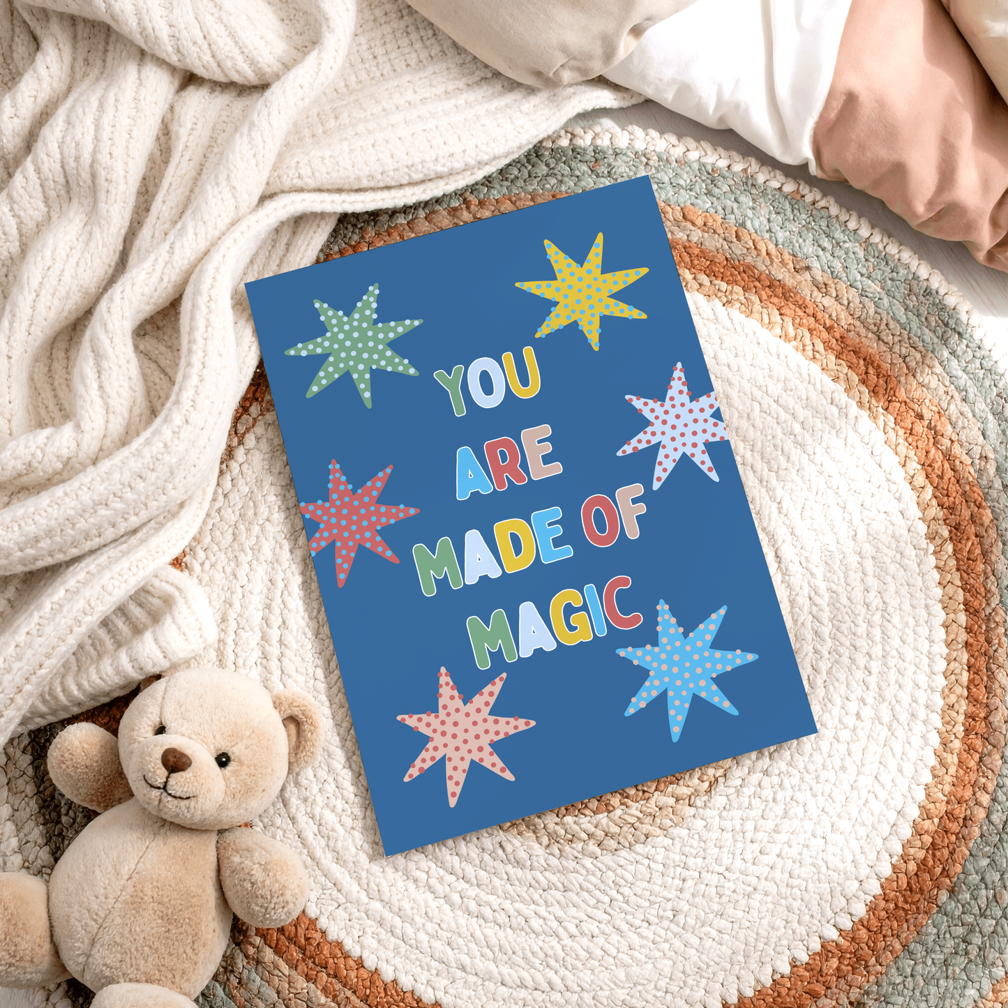 You Are Made Of Magic Poster Print (Blue)