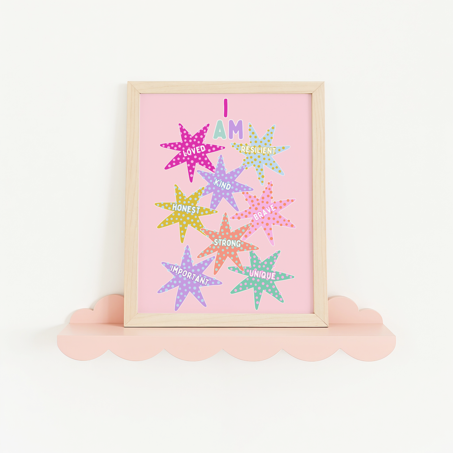 'I am' Affirmations Poster Print